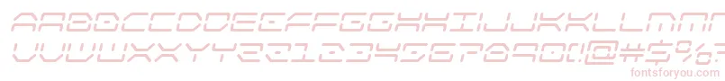 kaylonital Font – Pink Fonts on White Background