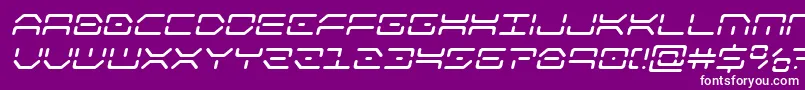 kaylonital Font – White Fonts on Purple Background