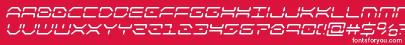 kaylonital Font – White Fonts on Red Background