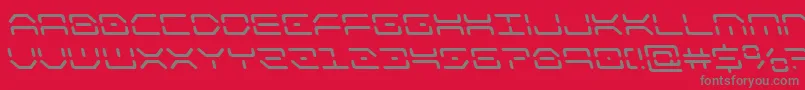 kaylonleft Font – Gray Fonts on Red Background