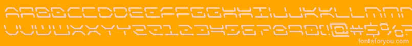 フォントkaylonleft – オレンジの背景にピンクのフォント