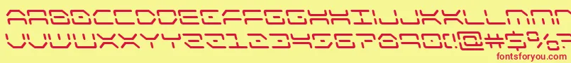 kaylonleft Font – Red Fonts on Yellow Background