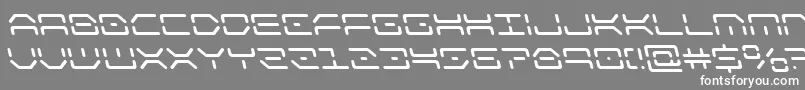 kaylonleft Font – White Fonts on Gray Background
