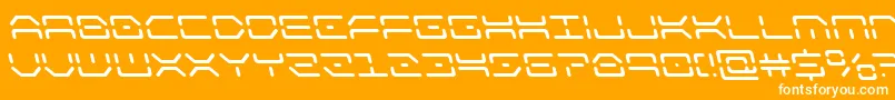 Шрифт kaylonleft – белые шрифты на оранжевом фоне