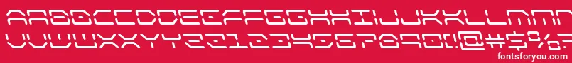 kaylonleft Font – White Fonts on Red Background
