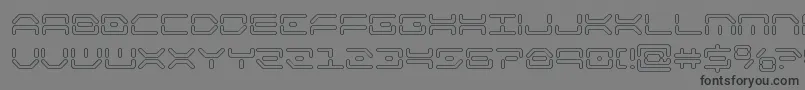 kaylonout Font – Black Fonts on Gray Background