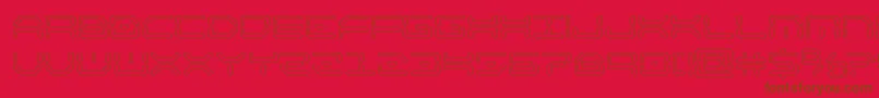 kaylonout Font – Brown Fonts on Red Background
