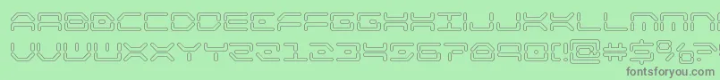 kaylonout Font – Gray Fonts on Green Background