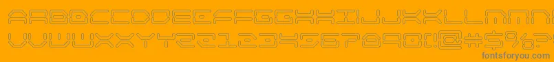 kaylonout Font – Gray Fonts on Orange Background