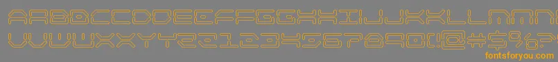 kaylonout Font – Orange Fonts on Gray Background