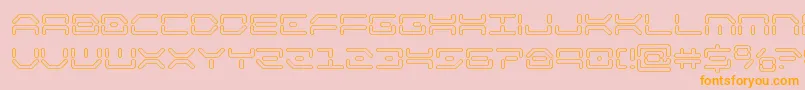 kaylonout Font – Orange Fonts on Pink Background