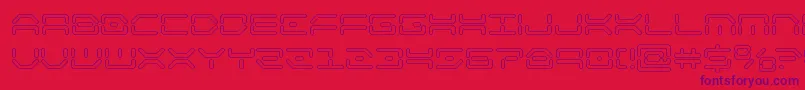 kaylonout Font – Purple Fonts on Red Background
