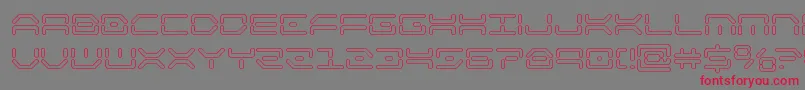 kaylonout Font – Red Fonts on Gray Background