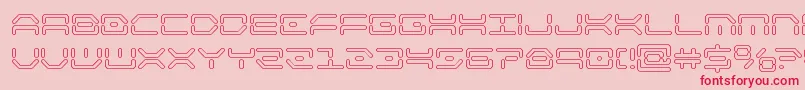 kaylonout Font – Red Fonts on Pink Background