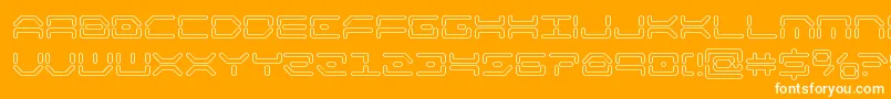 kaylonout Font – White Fonts on Orange Background