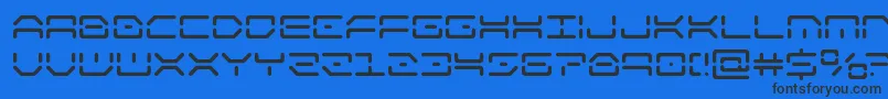 kaylonsemibold Font – Black Fonts on Blue Background