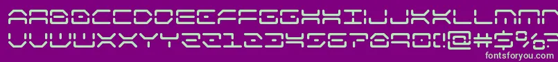kaylonsemibold Font – Green Fonts on Purple Background