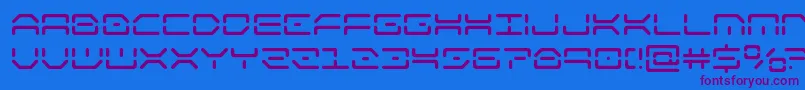 kaylonsemibold Font – Purple Fonts on Blue Background