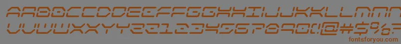 Шрифт kaylonsemiboldital – коричневые шрифты на сером фоне