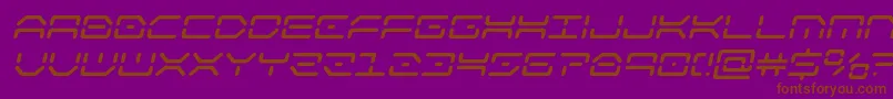 kaylonsemiboldital Font – Brown Fonts on Purple Background