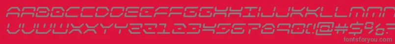 kaylonsemiboldital Font – Gray Fonts on Red Background