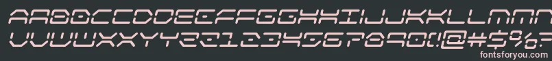 kaylonsemiboldital Font – Pink Fonts on Black Background