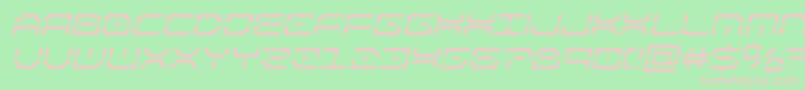 kaylonsemiboldital Font – Pink Fonts on Green Background