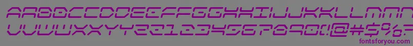 Шрифт kaylonsemiboldital – фиолетовые шрифты на сером фоне