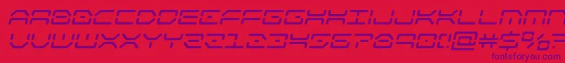 kaylonsemiboldital Font – Purple Fonts on Red Background