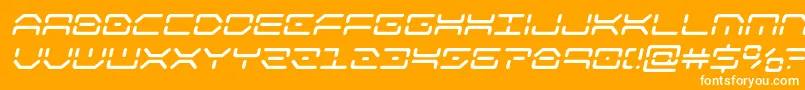 kaylonsemiboldital Font – White Fonts on Orange Background