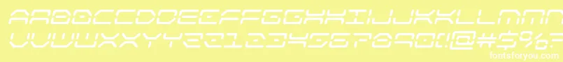 kaylonsemiboldital Font – White Fonts on Yellow Background