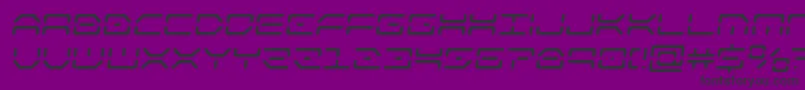 kaylonsemital Font – Black Fonts on Purple Background