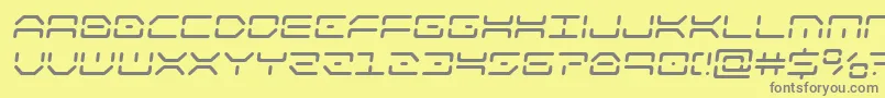 kaylonsemital Font – Gray Fonts on Yellow Background