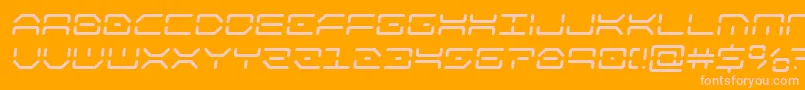 kaylonsemital-fontti – vaaleanpunaiset fontit oranssilla taustalla