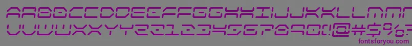 kaylonsemital Font – Purple Fonts on Gray Background