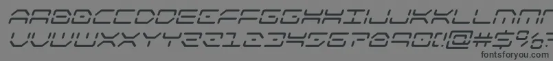 kaylonsuperital-Schriftart – Schwarze Schriften auf grauem Hintergrund