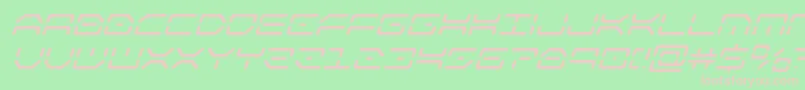 kaylonsuperital Font – Pink Fonts on Green Background