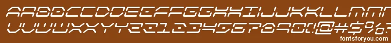 kaylonsuperital Font – White Fonts on Brown Background