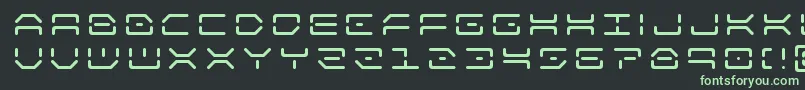 Шрифт kaylontitle – зелёные шрифты на чёрном фоне
