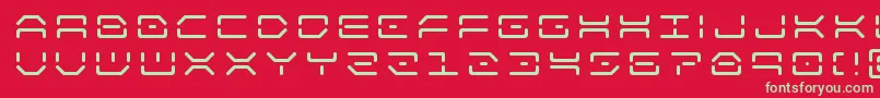 kaylontitle Font – Green Fonts on Red Background
