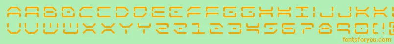 kaylontitle Font – Orange Fonts on Green Background