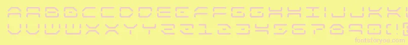Шрифт kaylontitle – розовые шрифты на жёлтом фоне
