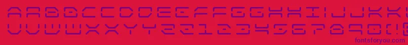 kaylontitle Font – Purple Fonts on Red Background