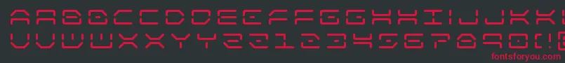 kaylontitle Font – Red Fonts on Black Background