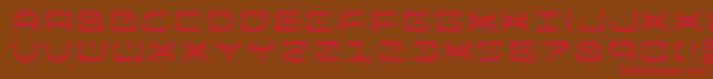 kaylontitle Font – Red Fonts on Brown Background