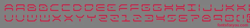 フォントkaylontitle – 赤い文字の灰色の背景