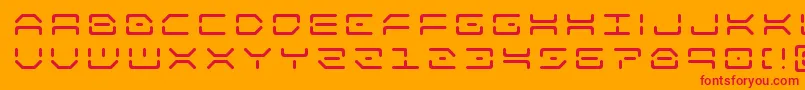 kaylontitle Font – Red Fonts on Orange Background