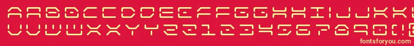 kaylontitle Font – Yellow Fonts on Red Background