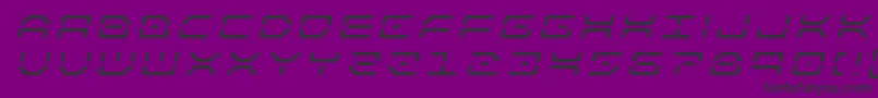 kaylontitleital Font – Black Fonts on Purple Background