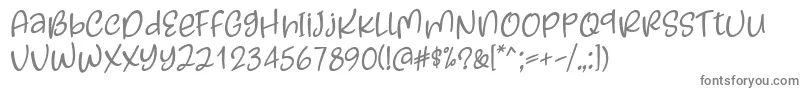 フォントKayskew October Eleven Font by Situjuh 7NTypes – 白い背景に灰色の文字